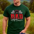 Pit Crew Race Car Racing Dad Family Birthday Party Men's Casual T-Shirt Forest