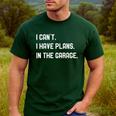 Plans In The Garage Men Car Mechanics Fathers Day Dad Men's Casual T-Shirt Forest