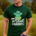 Plant Daddy Cactus Gardener Jokes Grandpa Plant Dad Men's Casual T-Shirt Forest