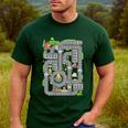 Play Cars On Dad's Back Shirt Kids And Fathers Play Men's Casual T-Shirt Forest Play Cars On Dad's Back Shirt Kids And Fathers Play Men's Casual T-Shirt Forest