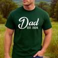 Pregnancy Announcement Daddy New Dad First Time Dad 2026 Men's Casual T-Shirt Forest