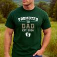 Promoted To Dad Est 2026 For Men Fathers Matching Men's Casual T-Shirt Forest