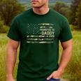 Promoted To Daddy Est 2026 Camo USA Flag New Dad 2026 Men's Casual T-Shirt Forest