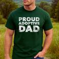 Proud Adoptive Dad Adoption Proud Father Men's Casual T-Shirt Forest