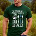 Proud Air Force Dad US Air Force Graduation Dad Men's Casual T-Shirt Forest
