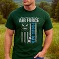 Proud Air Force Dad Of The US Air Force USA Flag Men's Casual T-Shirt Forest Proud Air Force Dad Of The US Air Force USA Flag Men's Casual T-Shirt Forest