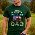 Proud Army Dad-Army Infantry Dad Camouflage Graphics Army Men's Casual T-Shirt Forest