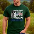 Proud Army Dad Soldier Son Patriotic Veterens Men's Casual T-Shirt Forest