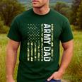 Proud Army Dad United States USA Flag For Father's Day Men's Casual T-Shirt Forest