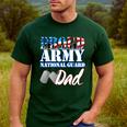 Proud Army National Guard Dad Fathers Day Shirt Men Men's Casual T-Shirt Forest