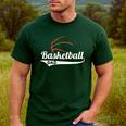 Proud Basketball Dad T-Shirt Men's Casual T-Shirt Forest