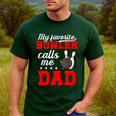 Proud Bowling Dad Of A Bowler Dad Bowling Father Men's Casual T-Shirt Forest