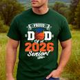 Proud Dad Of A 2026 Senior Basketball Graduation Men's Casual T-Shirt Forest