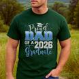 Proud Dad Of a Class Of 2026 Graduate Senior Graduation Men's Casual T-Shirt Forest