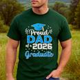 Proud Dad Of a Class Of 2026 Graduate Senior 2026 Men's Casual T-Shirt Forest