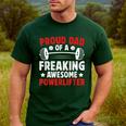 Proud Dad Of A Powerlifter Father Powerlifting Dad Men's Casual T-Shirt Forest