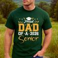 Proud Dad Of A Senior 2026 Class Of 2026 Graduate Men's Casual T-Shirt Forest