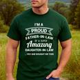 Proud Father In Law Shirt Dad Fathers Day Ideas Men's Casual T-Shirt Forest