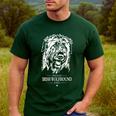Proud Irish Wolfhound Dad Dog Dad Irish Wolfhound Dog Men's Casual T-Shirt Forest