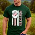 Proud New Dad New Girl Baby Fathers Day First Time Dad Men's Casual T-Shirt Forest