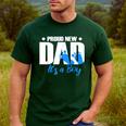 Proud New Dad It's A Boy Men's Casual T-Shirt Forest