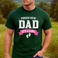 Proud New Dad Its A Girl Baby Gender Announcement Men's Casual T-Shirt Forest