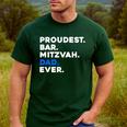 PROUDEST BAR MITZVAH DAD EVER Jewish BOY Celebration Men's Casual T-Shirt Forest PROUDEST BAR MITZVAH DAD EVER Jewish BOY Celebration Men's Casual T-Shirt Forest
