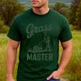 Push Lawn Mower Legend Grass Master Dad Mowing Men's Casual T-Shirt Forest