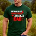 Red Cheer Dad Family Father Cheerleader Squad Men's Casual T-Shirt Forest