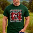 Red Sport Loud Proud Cheer Coach Dad Father's Day Men's Casual T-Shirt Forest