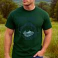 Reel Cool Grandpa Fishing Dad Father's Day Fisherman Men's Casual T-Shirt Forest