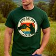 Retro Cat Dad Ever Cats Lovers For Men Women And Kids Men's Casual T-Shirt Forest