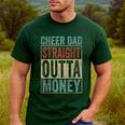 Retro Cheer Dad Straight Outta Money Men's Casual T-Shirt Forest