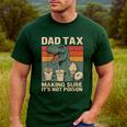 Retro Father's Day Dad Tax Making Sure It's Not Poison T Rex Men's Casual T-Shirt Forest