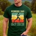 Retro Running Dad Runner Marathon Athlete Humor Outfit Men's Casual T-Shirt Forest