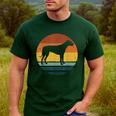 Rhodesian Ridgeback Vintage Retro Dog Mom Dad Men's Casual T-Shirt Forest