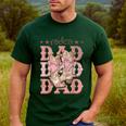 Rodeo Dad Pink Boots Coquette Cow-Girl Birthday Party Men's Casual T-Shirt Forest