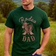 Rodeo Dad Western Cowboy Birthday Boy Family Matching Party Men's Casual T-Shirt Forest