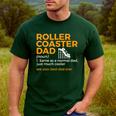 Roller Coaster Dad Definition Best Dad Ever Men's Casual T-Shirt Forest