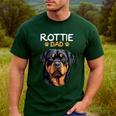 Rottie Dad Rottweiler Dog Men's Casual T-Shirt Forest