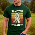 Samoyed Dad Men's Casual T-Shirt Forest