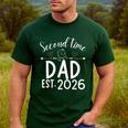 Second Time Dad Est 2026 Pregnancy Announcement Baby Daddy Men's Casual T-Shirt Forest