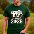 Senior Dad Class Of 2026 Graduate Baseball 2026 Graduation Men's Casual T-Shirt Forest