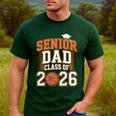 Senior Dad Class Of 2026 Graduate Basketball Graduation 2026 Men's Casual T-Shirt Forest