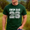Senior Swim Dad 2026 Swimmer Swim Dad Senior Class Of 26 Men's Casual T-Shirt Forest
