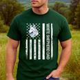 Shepherd Dad USA Flag White German Shepherd Men's Casual T-Shirt Forest Shepherd Dad USA Flag White German Shepherd Men's Casual T-Shirt Forest