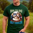 Shih Tzu Dad Like A Regular Dad But Cooler Dog Father's Day Men's Casual T-Shirt Forest