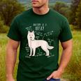 Siberian Husky Dog Anatomy Pet Mom Cute Dog Dad Men Women Kids Men's Casual T-Shirt Forest