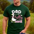 Silly Dad Goose Dad 1st Birthday Family Matching Party Men's Casual T-Shirt Forest