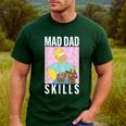 The Simpsons Father's Day Mad Dad Skills Homer Poster Men's Casual T-Shirt Forest